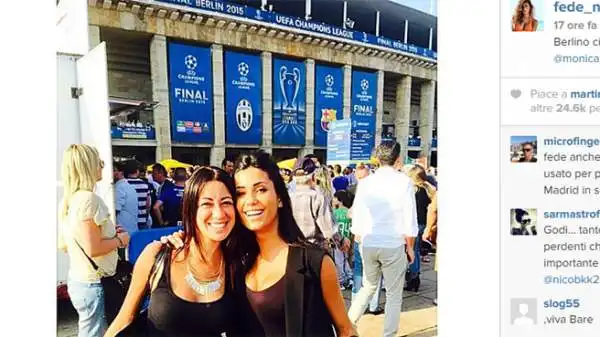 Spettacolo anche in tribuna a Berlino durante la finale di Champions.