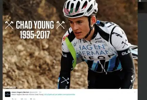 Altra tragedia nel ciclismo, morto Chad Young