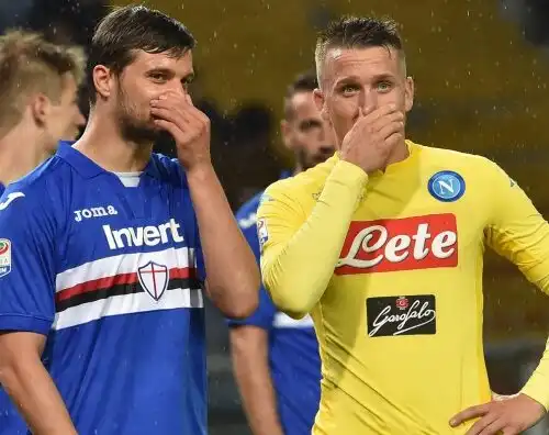 Vergogna a Genova durante Samp-Napoli