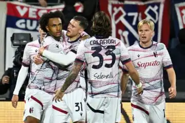 Bologna sempre più in alto: colpo a Salerno