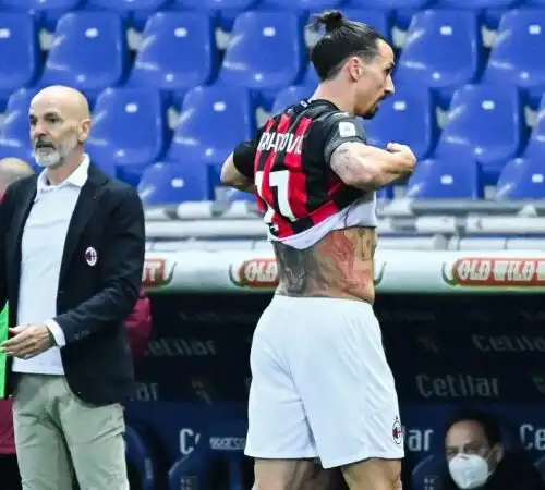 Rabbia Zlatan Ibrahimovic, ma Stefano Pioli lo coccola