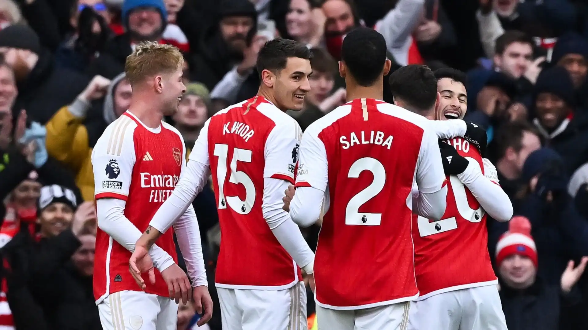 Arsenal a valanga: le foto della goleada
