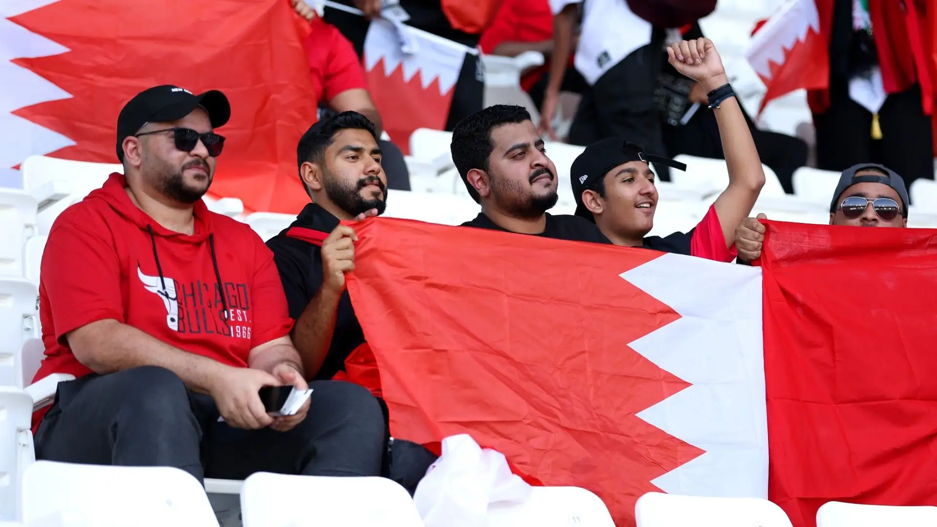Un gruppo di tifosi del Bahrein