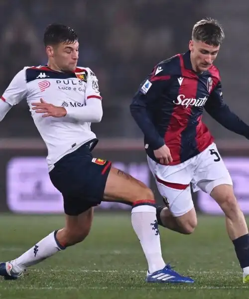 Il Bologna riagguanta il Genoa all’ultimo respiro