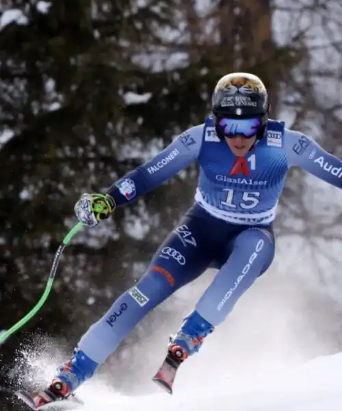 Federica Brignone di legno, Sofia Goggia out