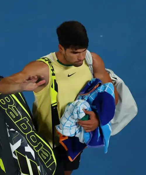 Australian Open, Carlos Alcaraz fa mea culpa