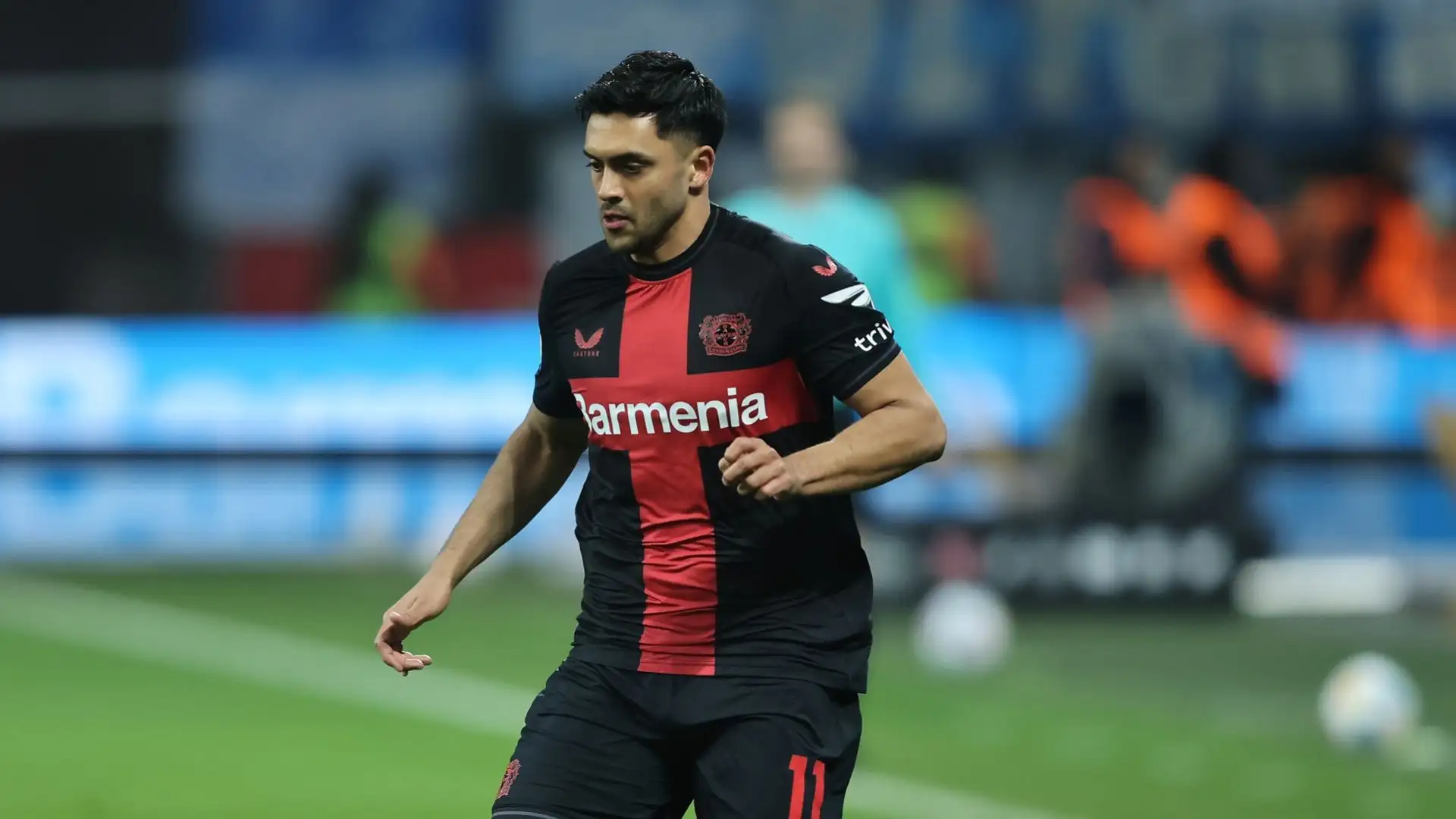 Nadiem Amiri del Bayer Leverkusen: non trova spazio nella squadra capolista della Bundesliga, e avrebbe il profilo giusto che sta cercando Allegri
