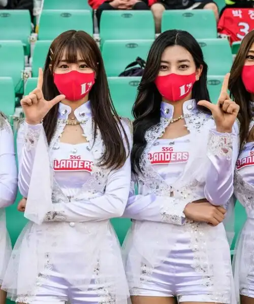 Le splendide foto delle cheerleader sudcoreane dell’SSG Landers