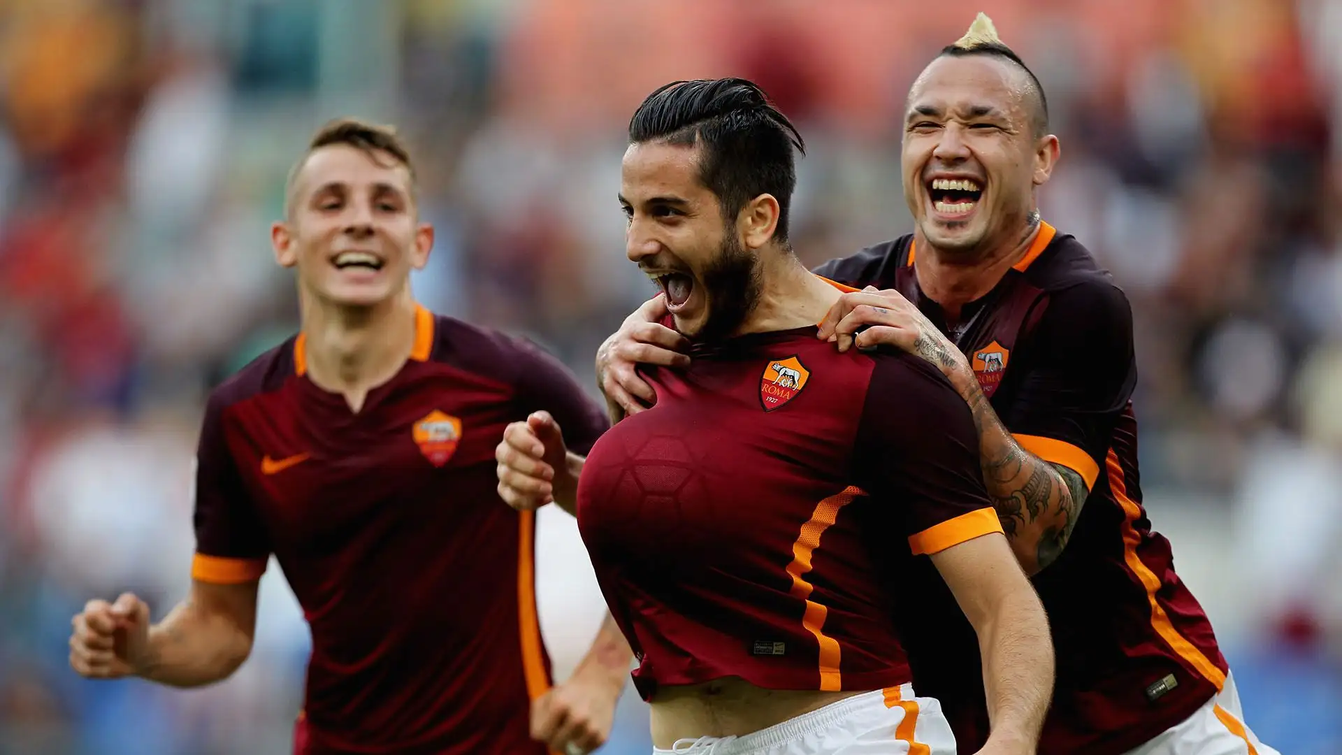 Con la Roma Manolas ha disputato ottime prestazioni prima di trasferirsi al Napoli nel 2019
