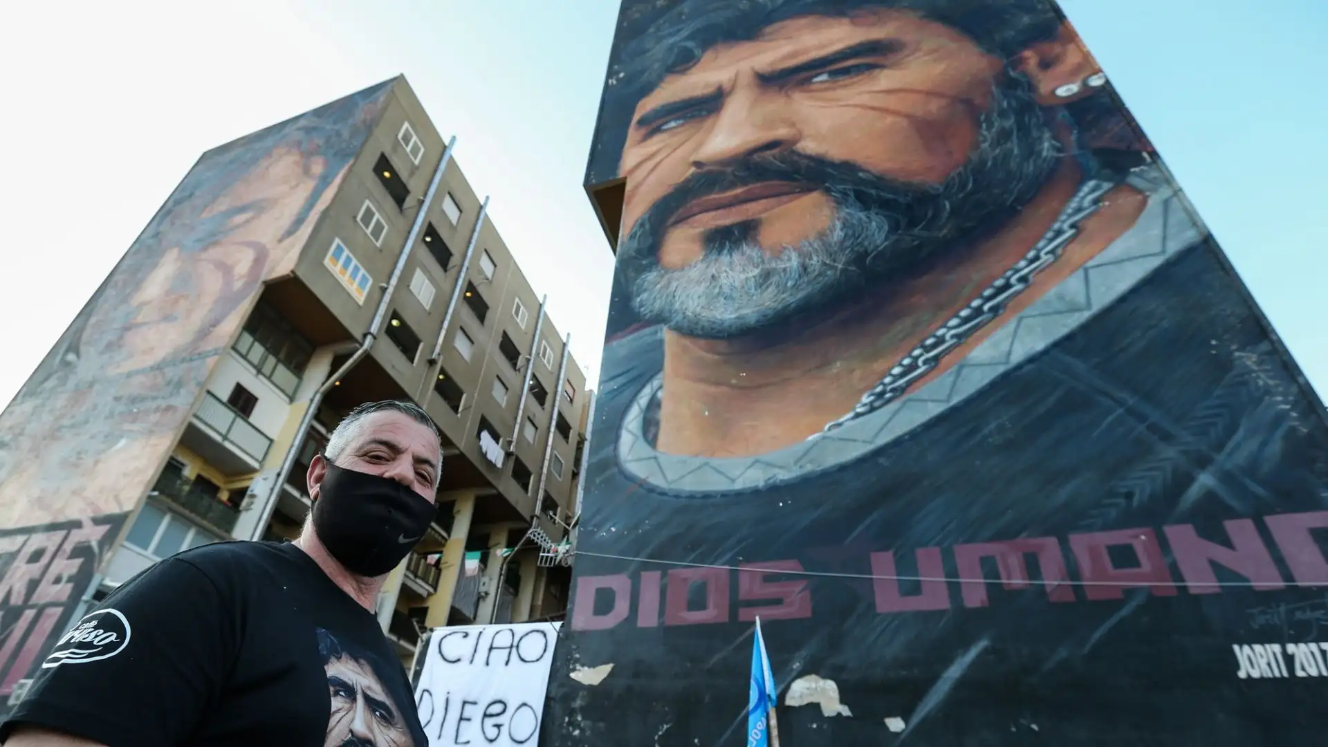 L'opera di Jorit Agoch, celebre street artist, verrà abbattuta insieme all'edificio residenziale in via Taverna del Ferro
