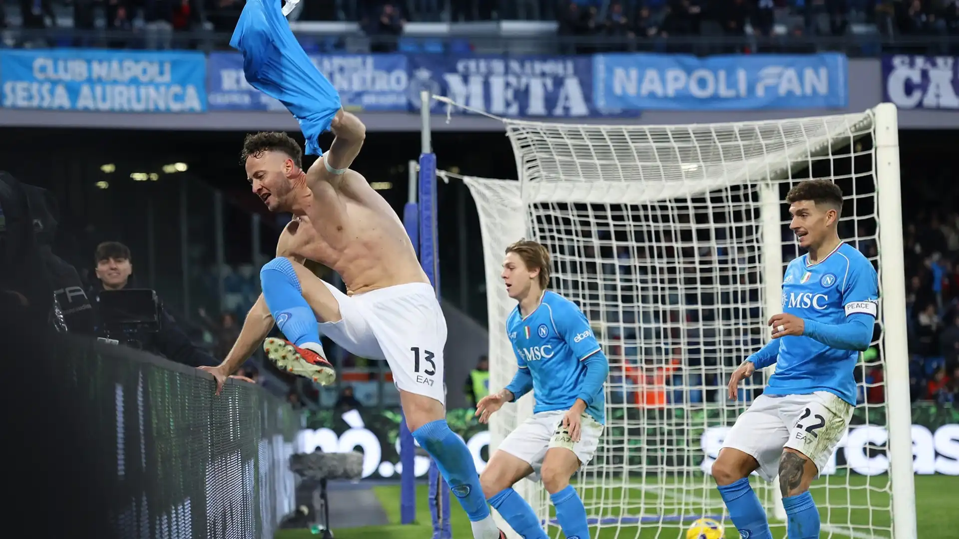 Gioia Napoli al 96' del match contro la Salernitana