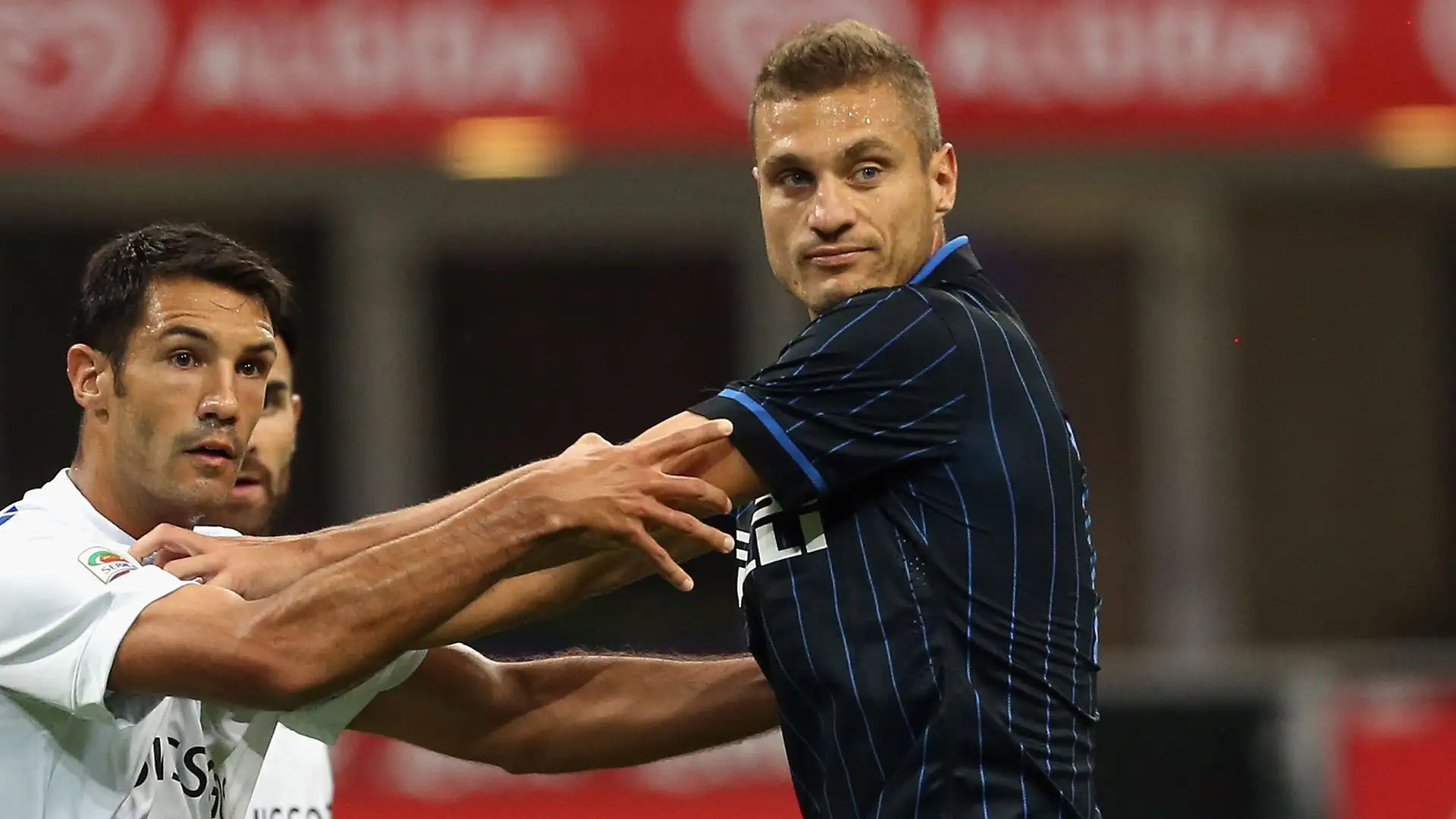 Le prestazioni del serbo in nerazzurro furono ben lontane da quelle viste con il Manchester United
