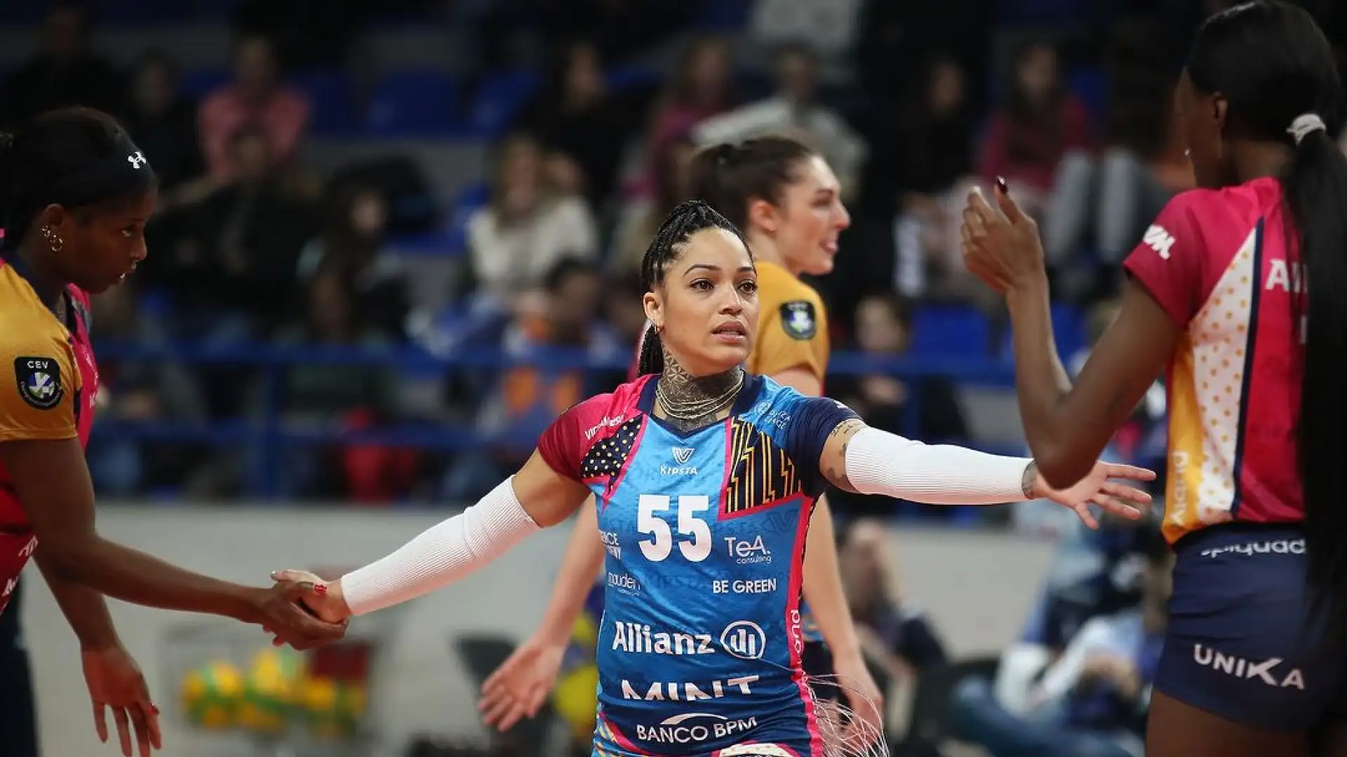 Brenda Castillo è stata una delle migliori in campo mercoledì sera per l'Allianz Vero Volley Milano.