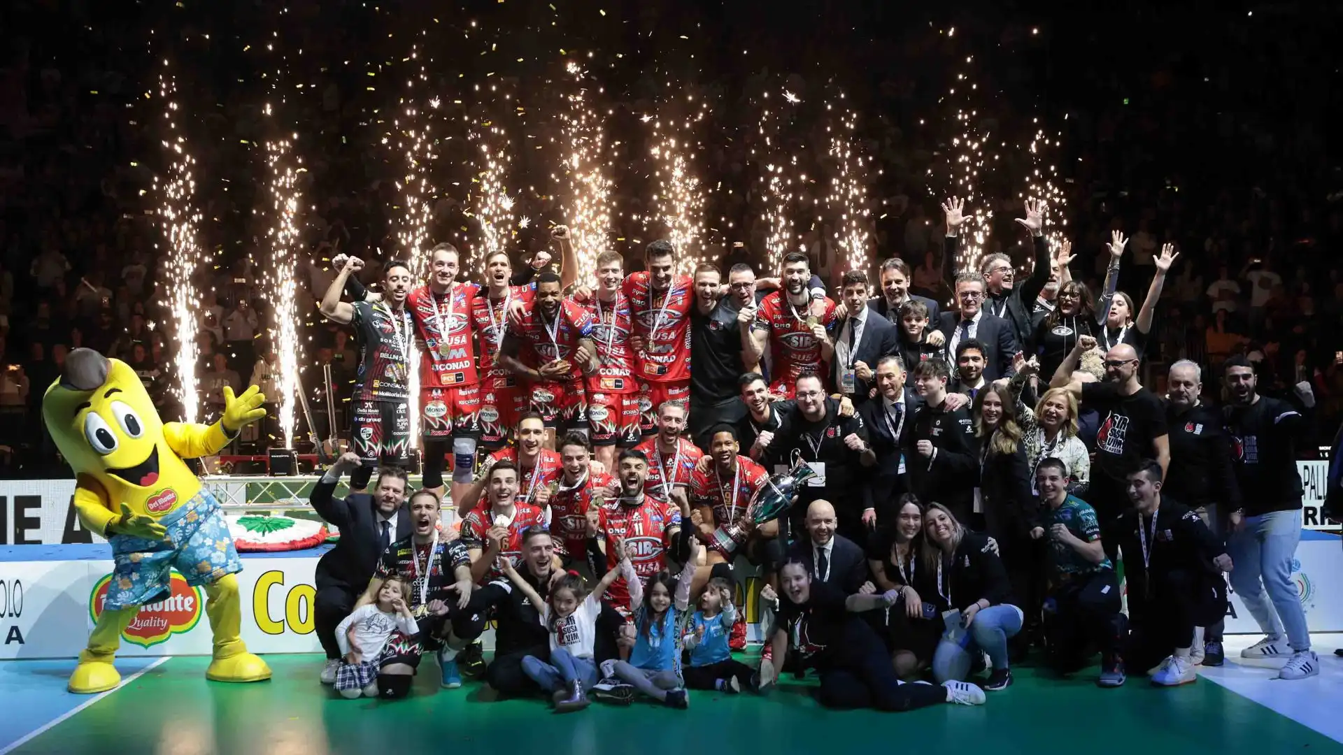 La Sir Susa Vim Perugia ha vinto la Coppa Italia.