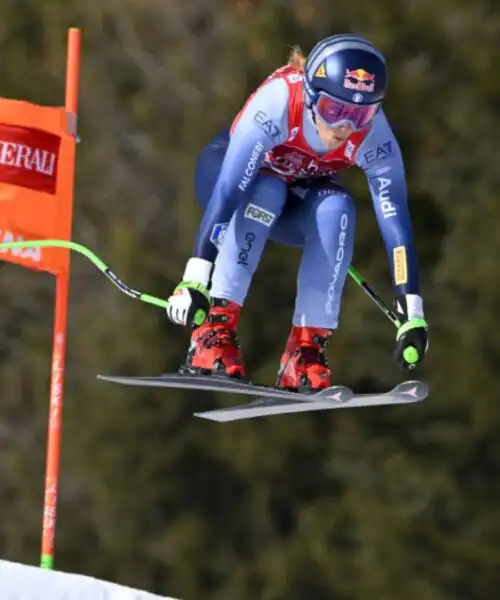 Sofia Goggia sul podio a Cortina. Chiude in Top 10 Laura Pirovano