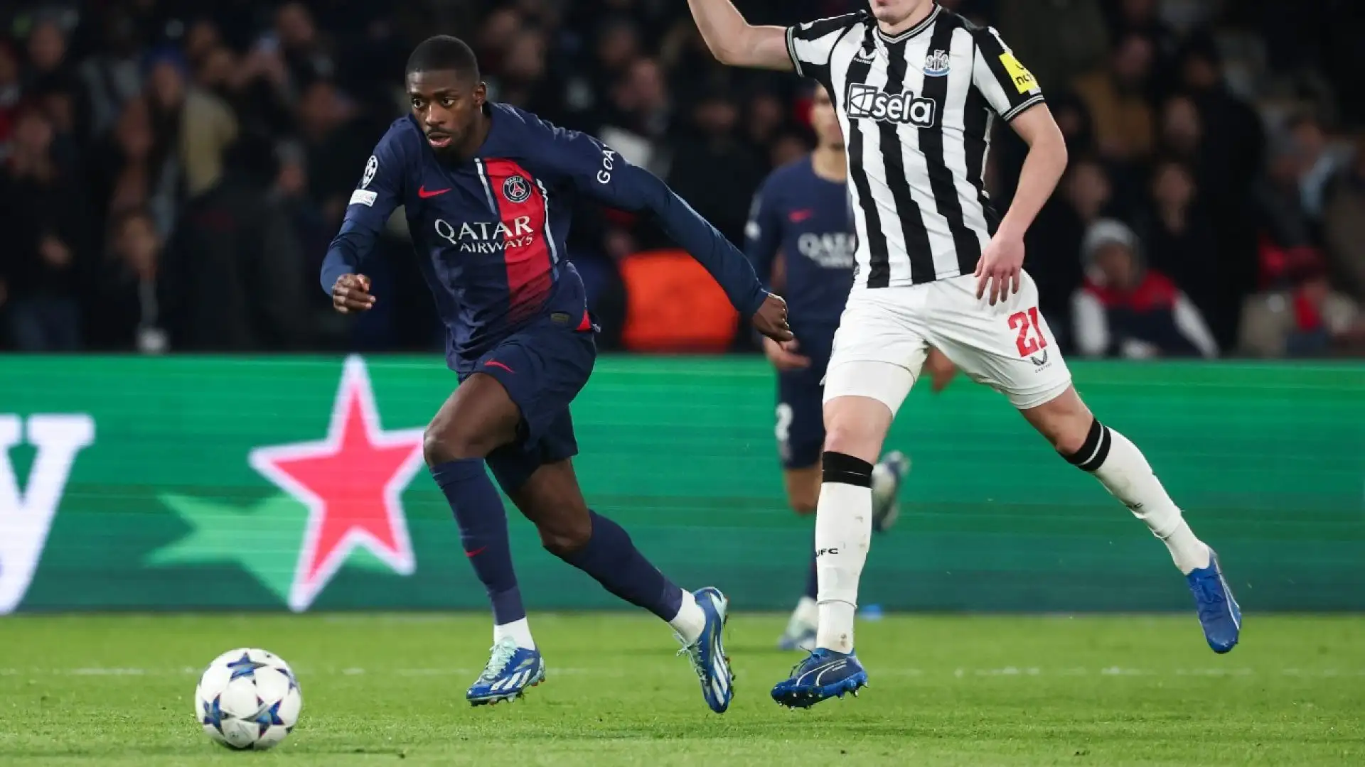 Ousmane Dembélé è quasi imprendibile quando parte in velocità