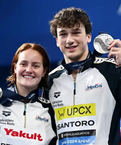 Mondiali nuoto, tuffi: Pellacani-Santoro d’argento nel sincro mixed