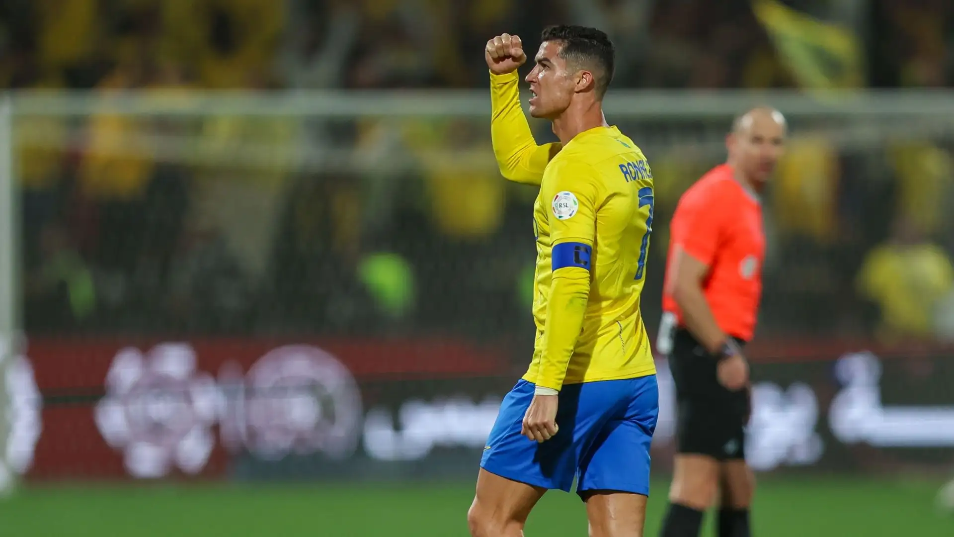 Cristiano Ronaldo ha segnato anche contro l'Al Shabab, e ha contribuito alla vittoria per 3-2 dell'Al Nassr