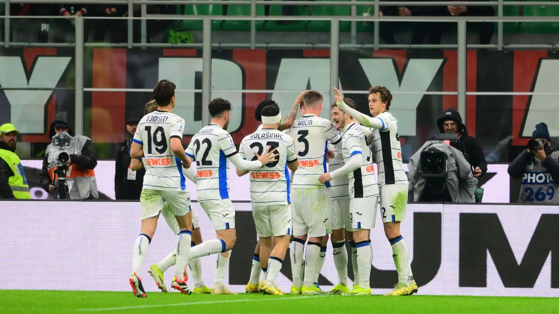 In classifica il Milan è sempre terzo a + 7 sull'Atalanta quinta