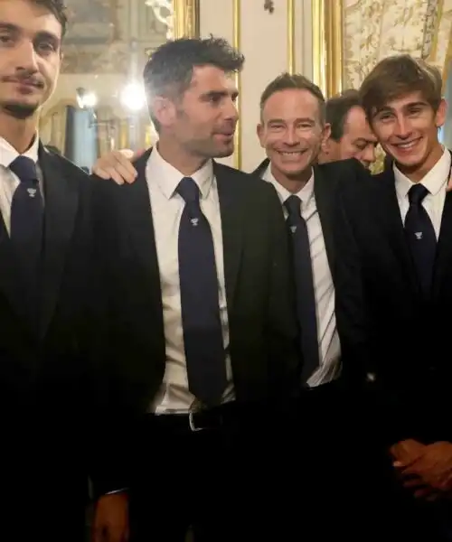 Il Presidente Sergio Mattarella incontra i campioni di Coppa Davis: le foto
