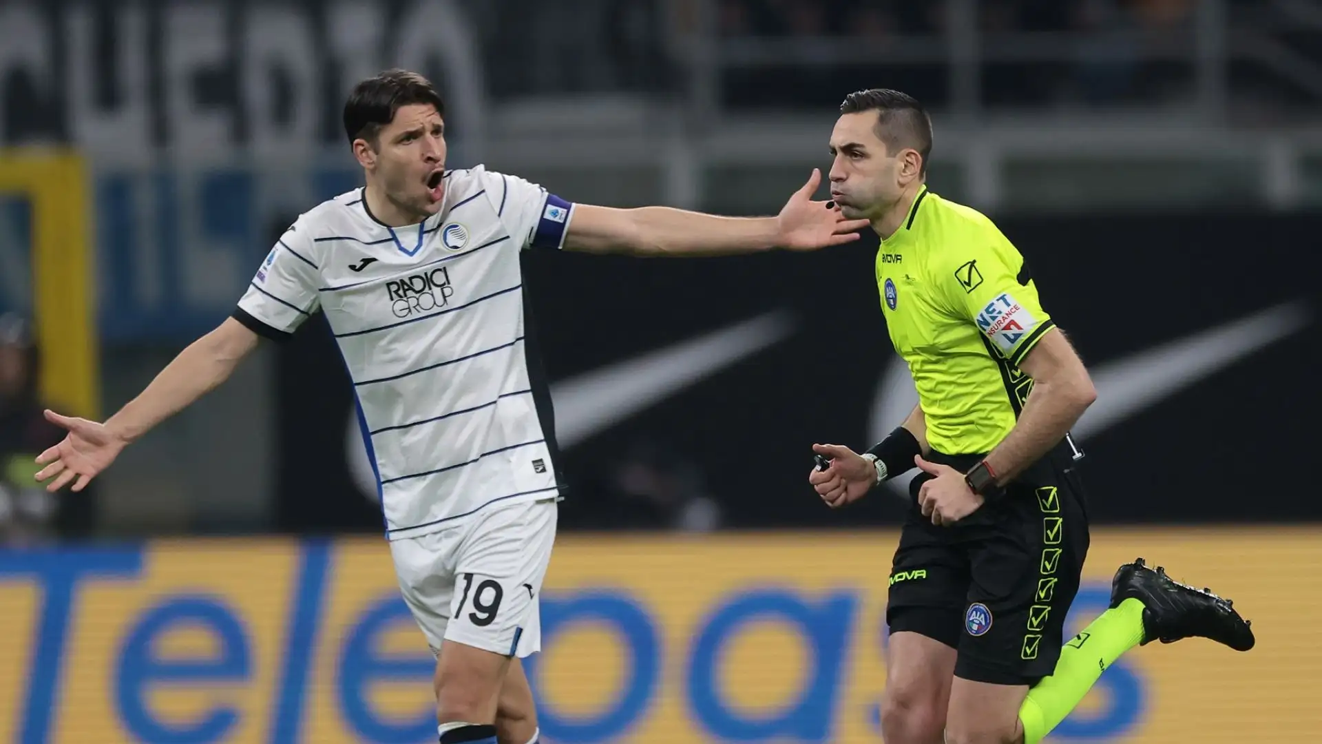 Nonostante il risultato netto in favore dei nerazzurri, l'amministratore delegato dei bergamaschi Luca Percassi si è scagliato contro l'arbitro dopo la partita