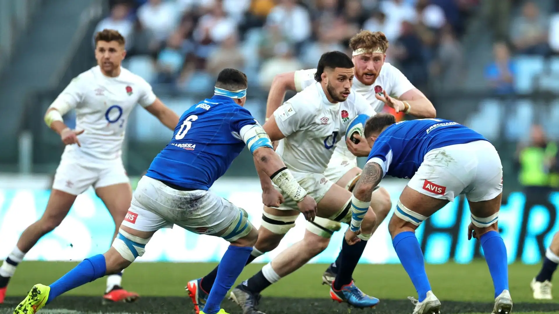17-14 per gli Azzurri all'intervallo