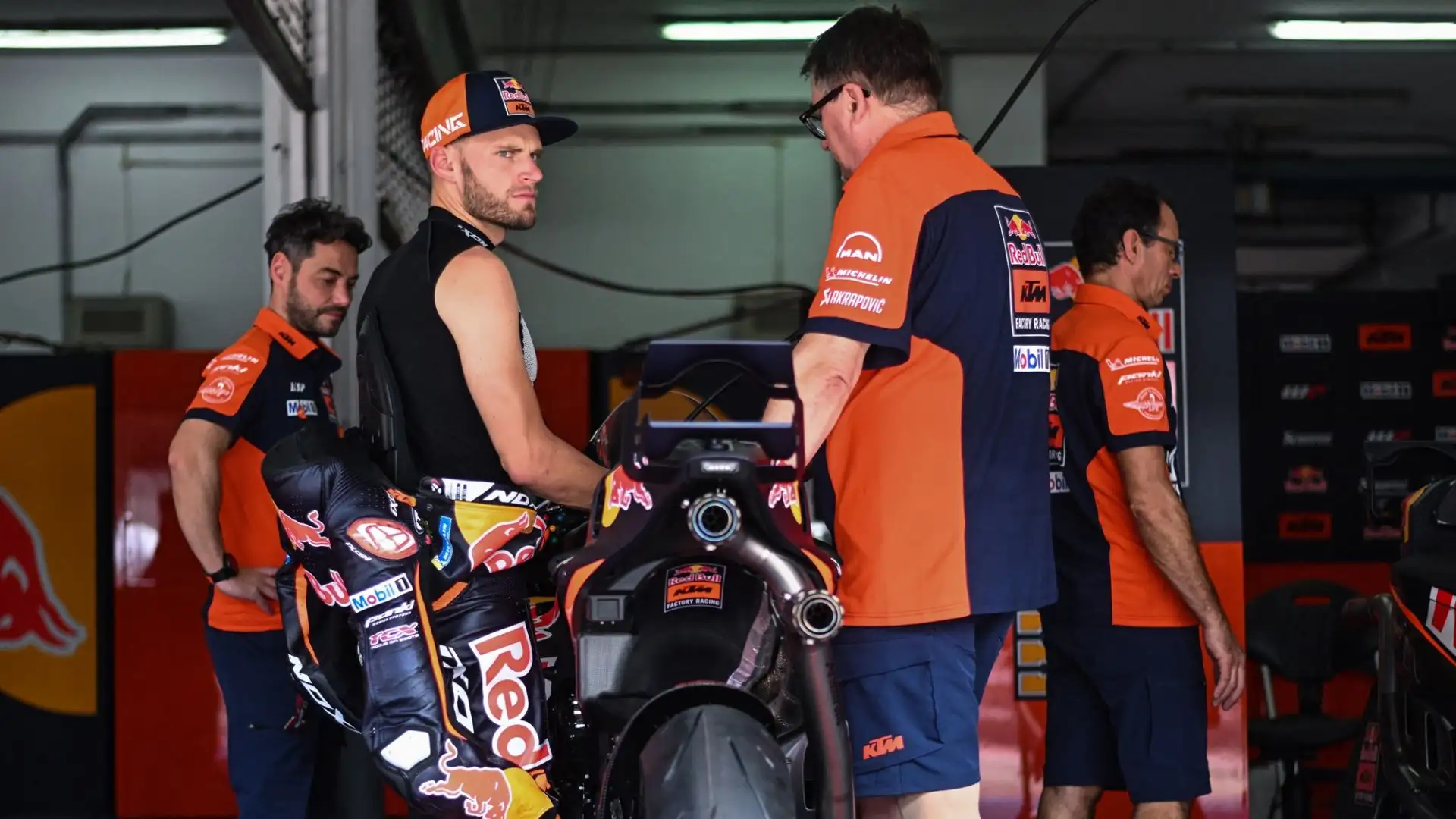 Brad Binder della KTM è un altro contendente al titolo