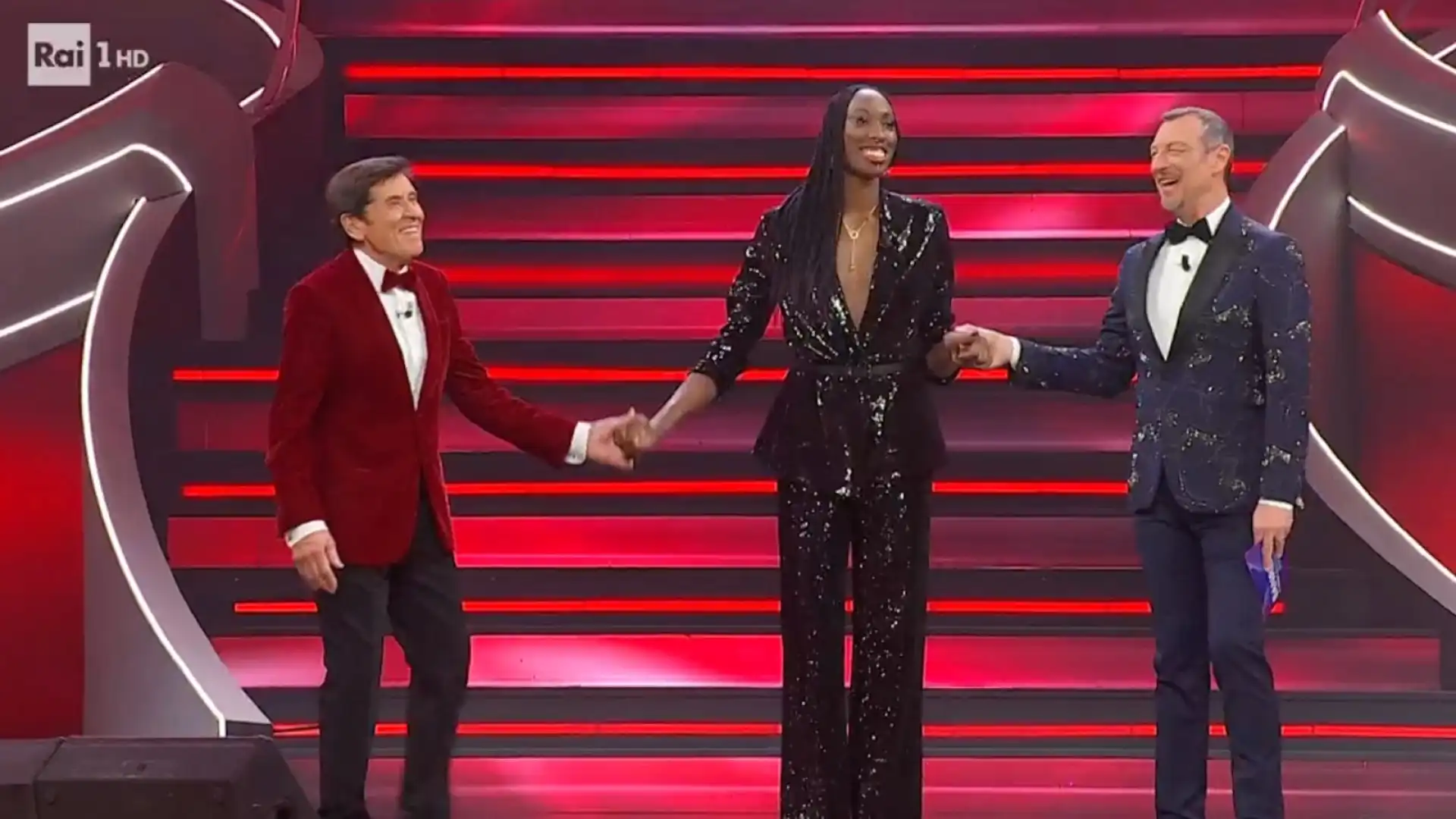 Paola Egonu lo scorso anno era stata ospite al Festival di Sanremo.