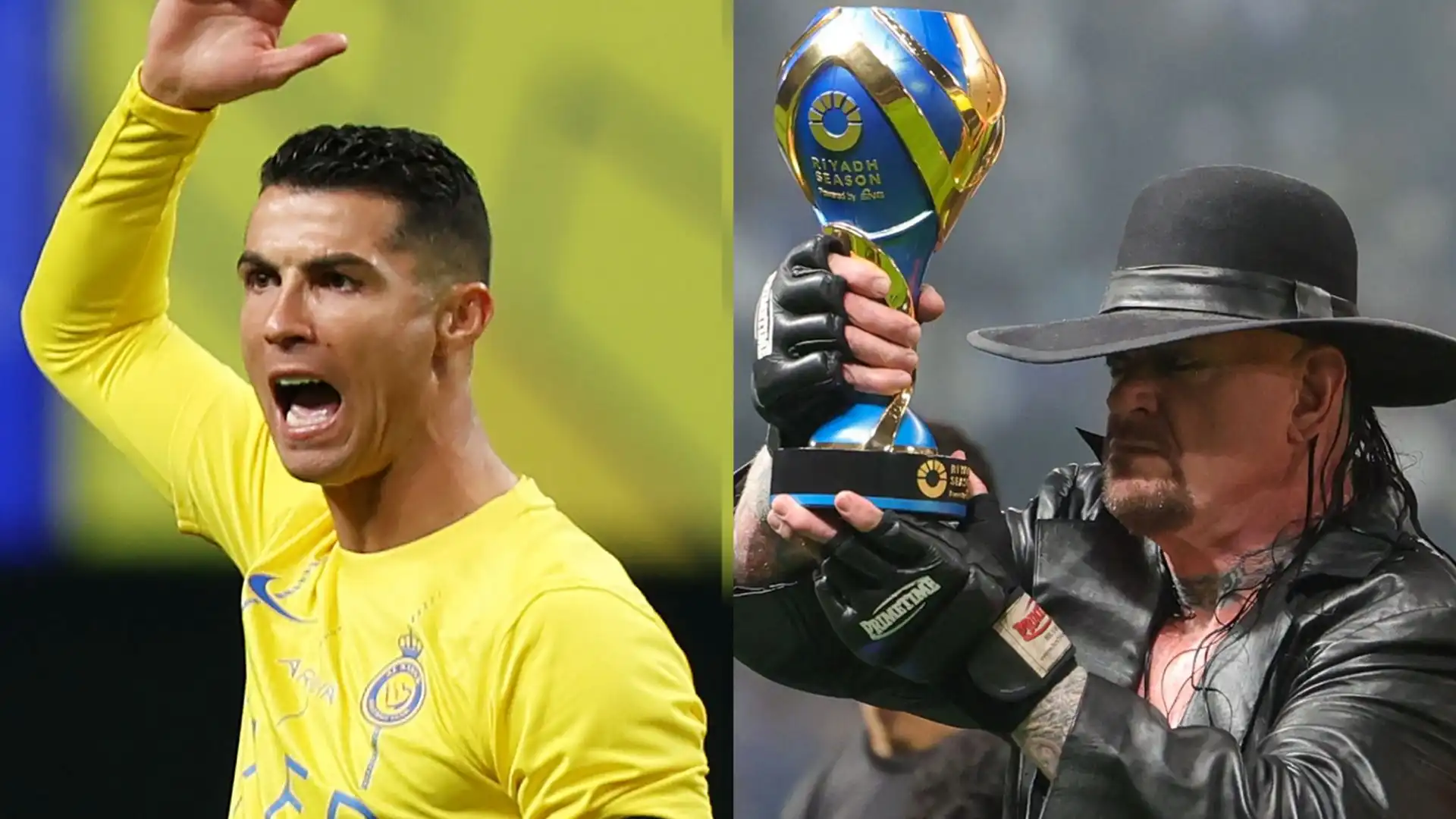 Cristiano Ronaldo perde la coppa di Undertaker e si infuria: le foto