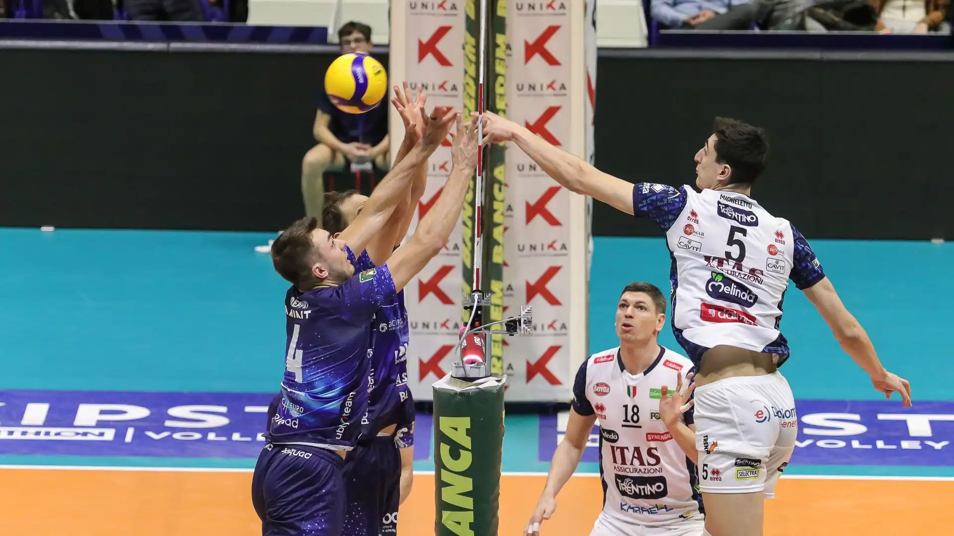 Alessandro Michieletto è stato eletto Mvp dell'anticipo tra Monza e Trento.