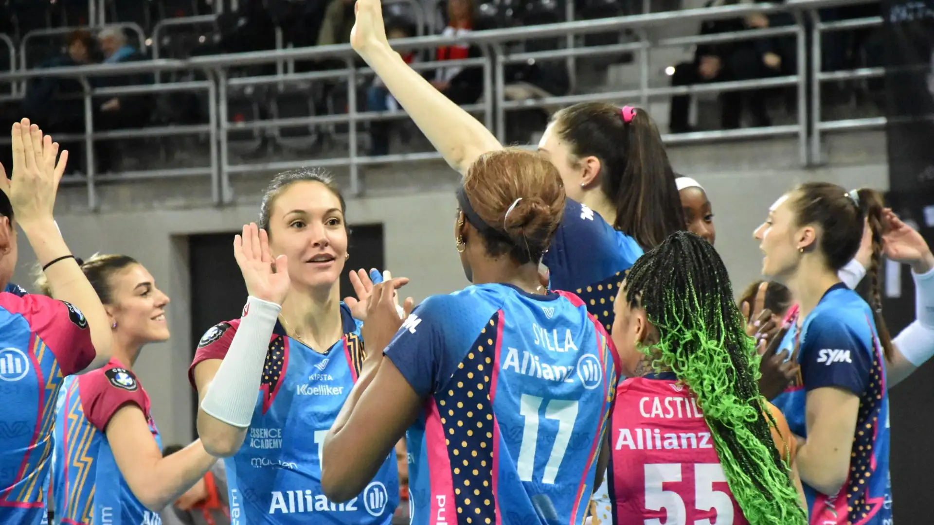 La migliore di Milano è stata Rettke con 7 muri e 16 punti totali.