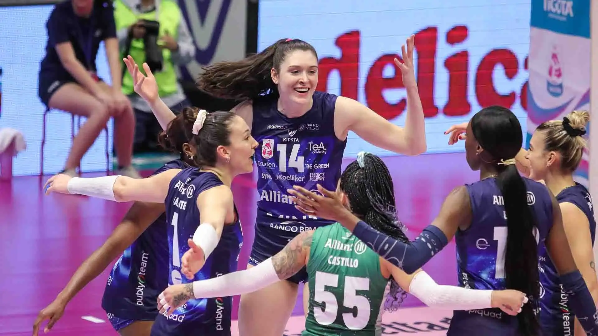 La striscia di vittorie consecutive è stata interrotta nel big match con Conegliano.
