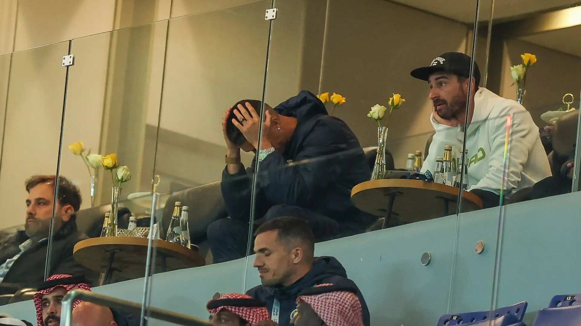 Cristiano Ronaldo si è disperato in tribuna