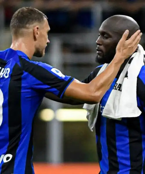 Edin Dzeko e Romelu Lukaku di nuovo insieme: foto