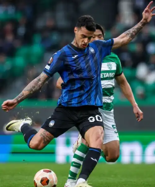 Gianluca Scamacca riagguanta lo Sporting Lisbona, tre pali negano il successo all’Atalanta