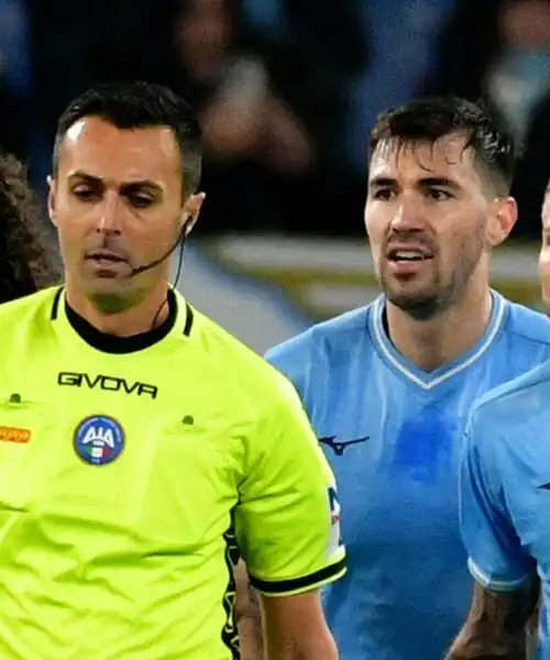 Lazio-Milan, provvedimento in arrivo per l’arbitro Di Bello: foto