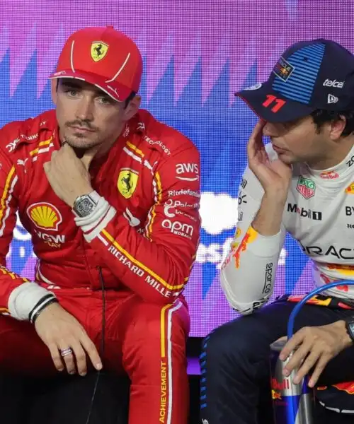 F1 Ferrari, Charles Leclerc deluso. Vasseur applaude Bearman