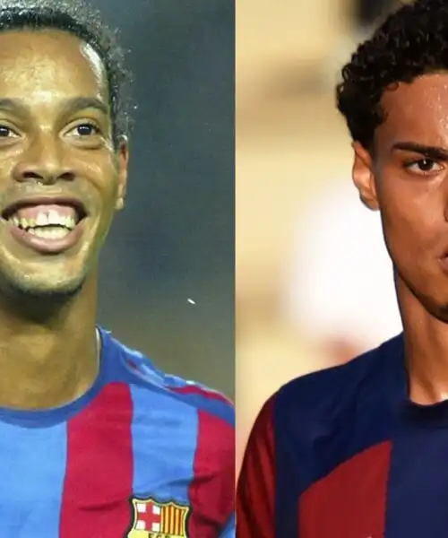Dinastia Ronaldinho a Barcellona: il figlio è in prima squadra. Foto