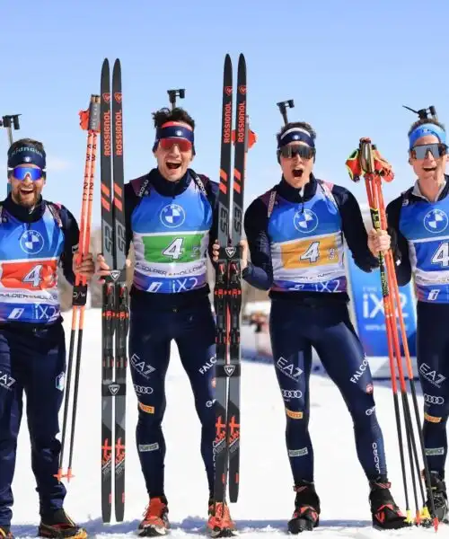 Biathlon, Italia d’argento nella staffetta maschile a Soldier Hollow