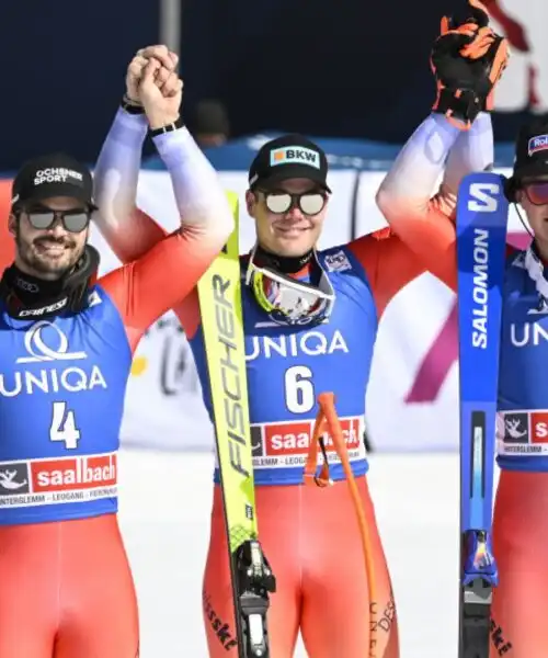 Tripletta svizzera a Saalbach, Dominik Paris e Guglielmo Bosca in top 10