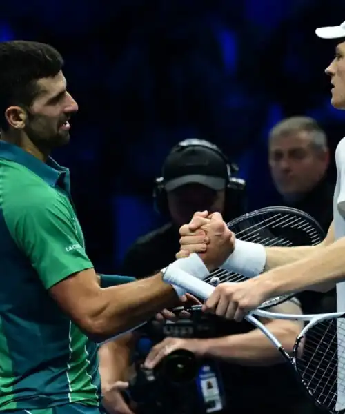 Novak Djokovic è pronto a cedere lo scettro a Jannik Sinner