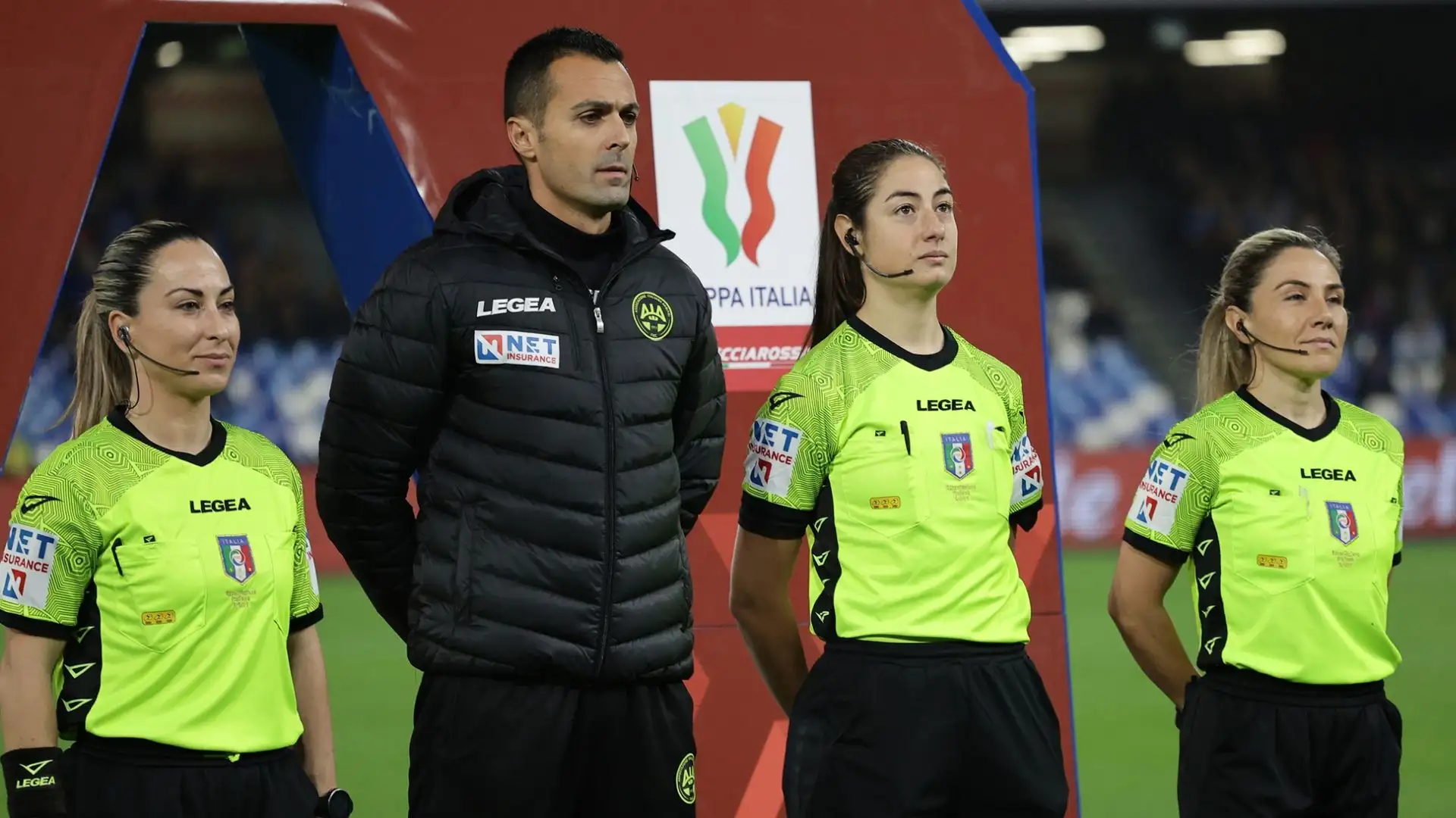 La Ferrieri Caputi sarà coadiuvata dalle guardalinee Francesca Di Monte e Tiziana Trasciatti