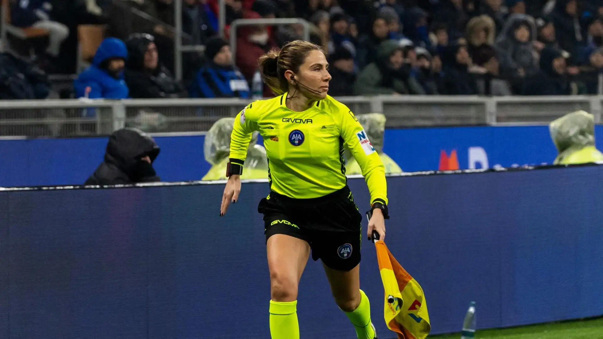 Francesca Di Monte ha fatto la guardalinee in 16 partite tra Serie A, Serie B e Coppa Italia in questa stagione