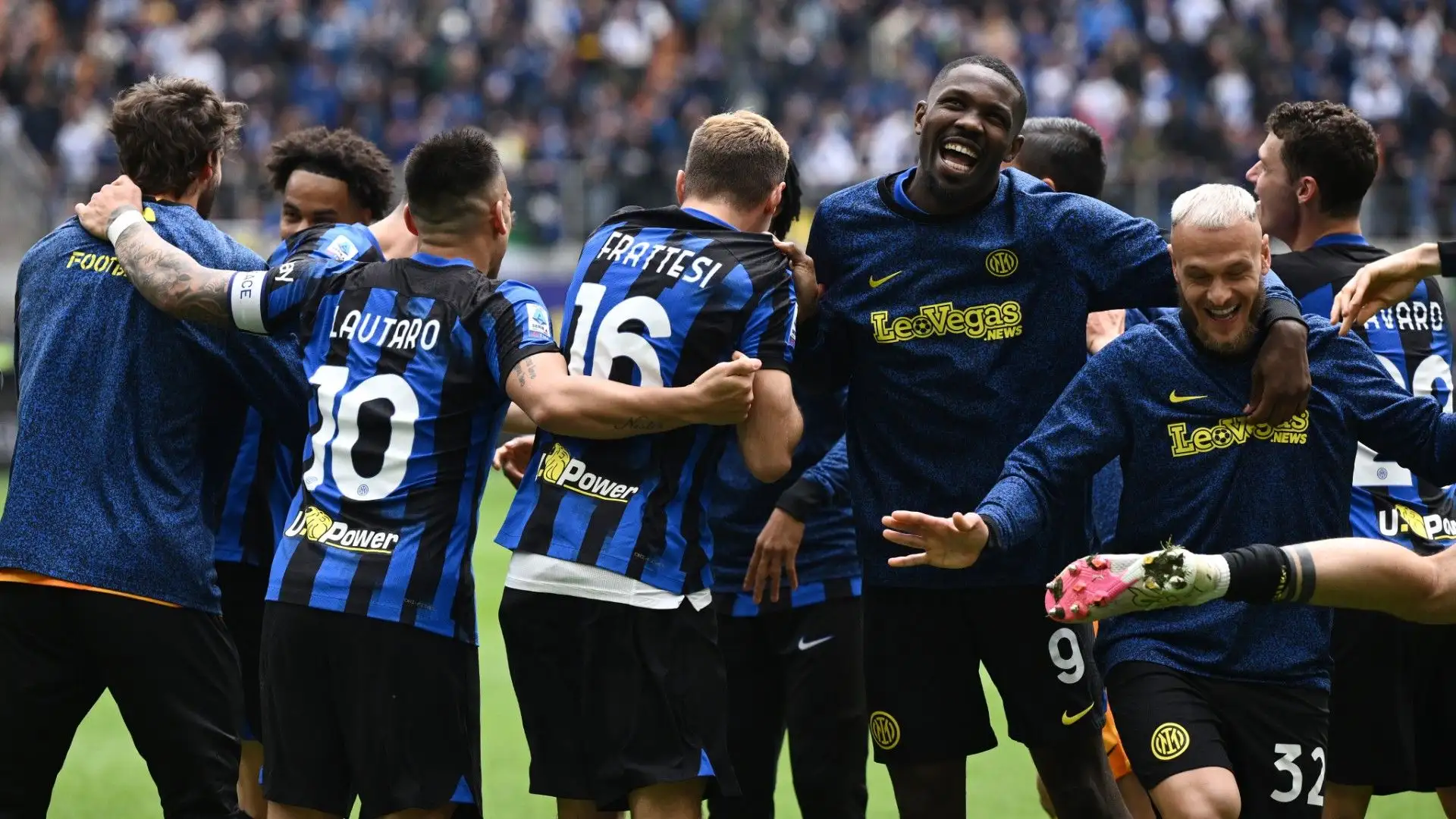 Tra i più scatenati Thuram, Dimarco e Frattesi