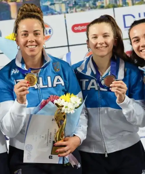 L’Italia fa la storia a Tbilisi: podio tutto azzurro nel fioretto femminile