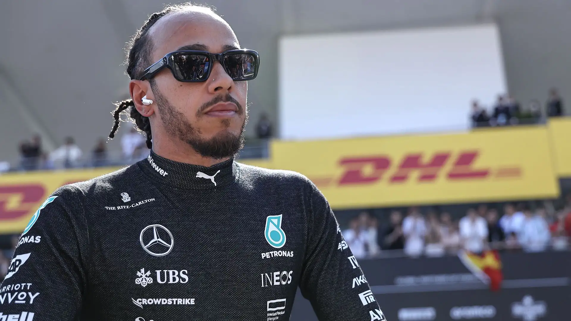 Hamilton in Giappone è stato condizionato da un contatto al via con Leclerc, ed è sempre rimasto a metà gruppo