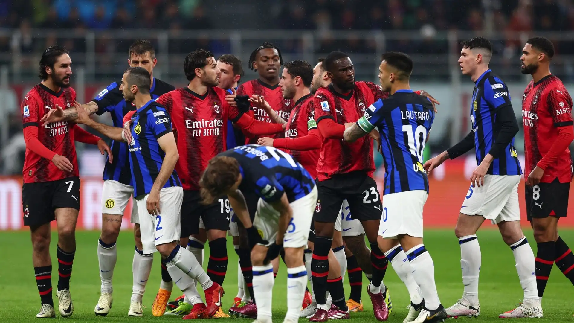 Entrambe le squadre sono state coinvolte nell'accenno di rissa