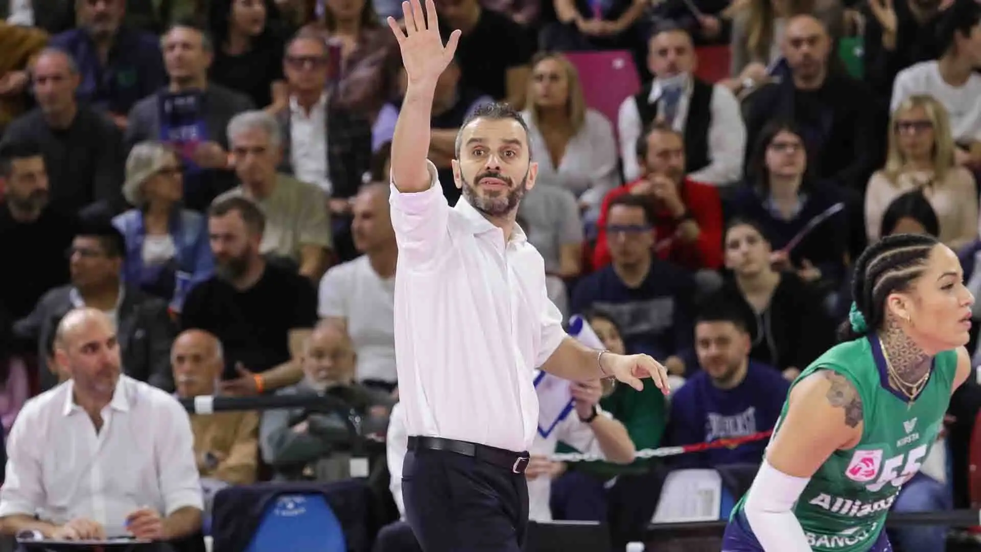 Coach Marco Gaspari si è giocato anche la carta del doppio libero.