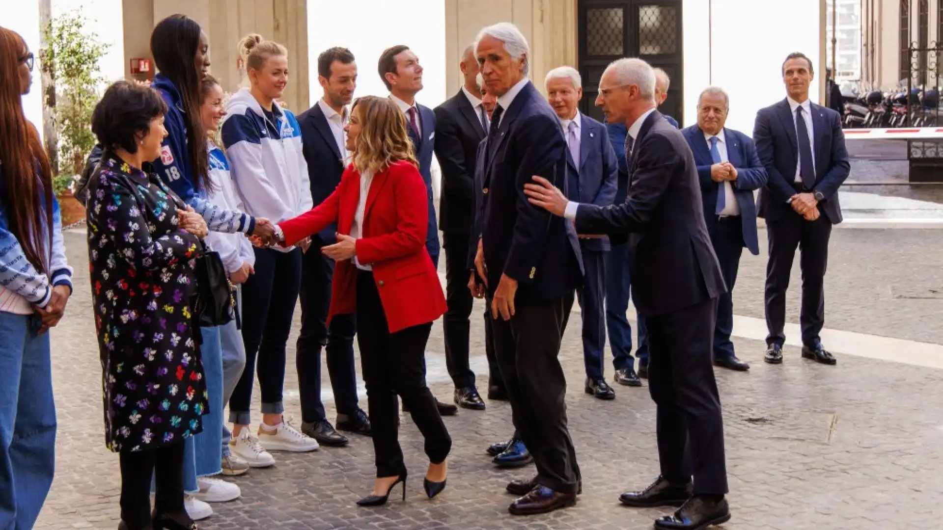 Presente anche la presidente del Consorzio Vero Volley Alessandra Marzari.