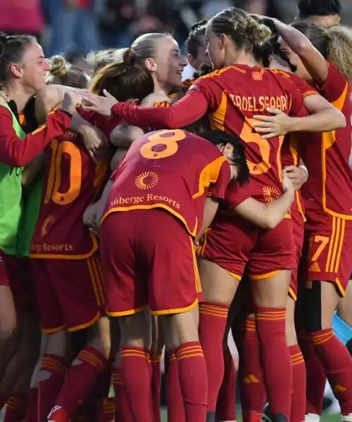 Roma campione d’Italia femminile senza giocare